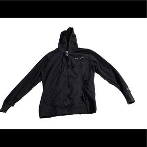 Black Champion Zip Up Sweater • Size: M